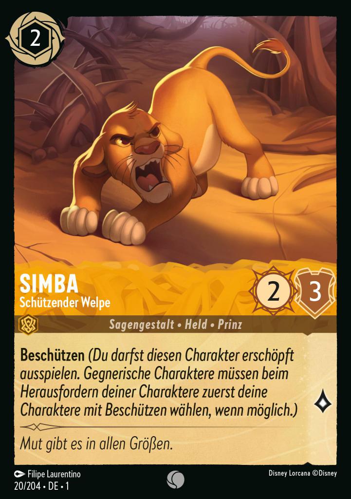 Simba - Schützender Welpe