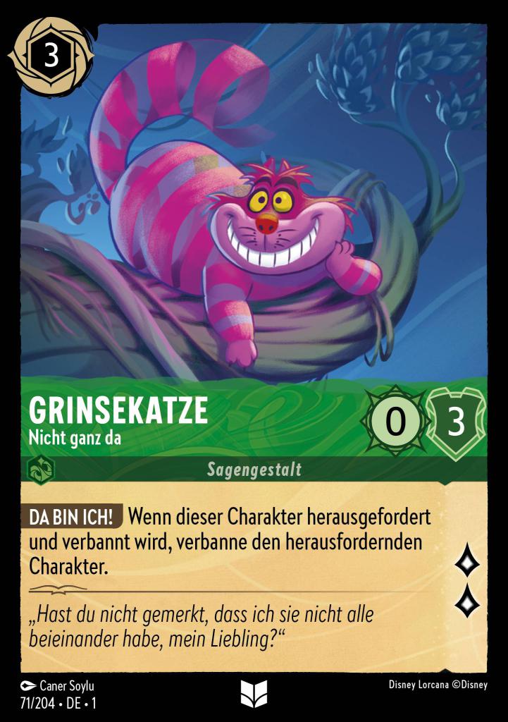 Grinsekatze - Nicht ganz da