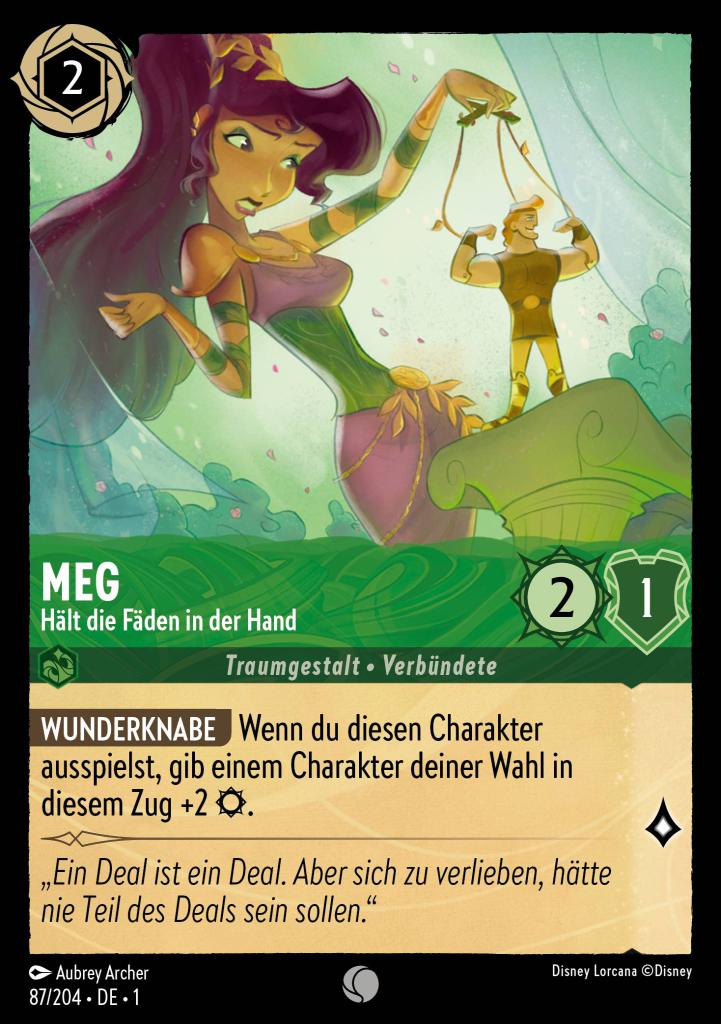 Meg - Hält die Fäden in der Hand