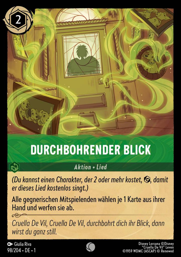 Durchbohrender Blick