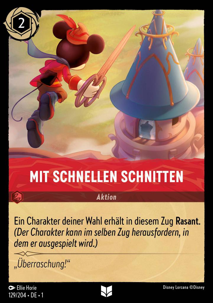 Mit schnellen Schnitten