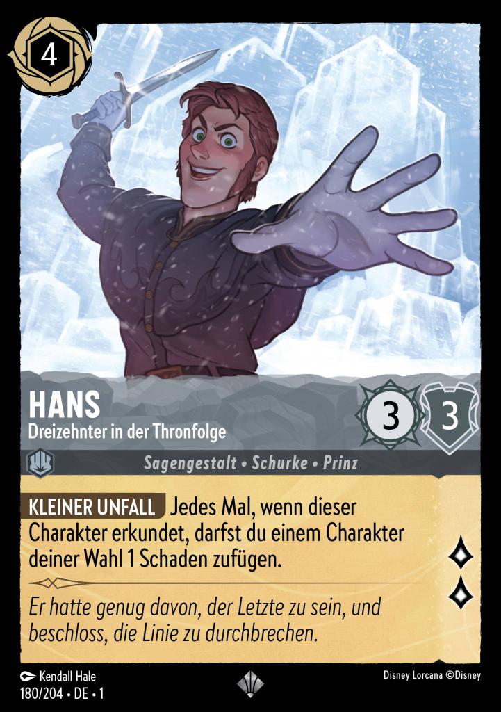 Hans - Dreizehnter in der Thronfolge