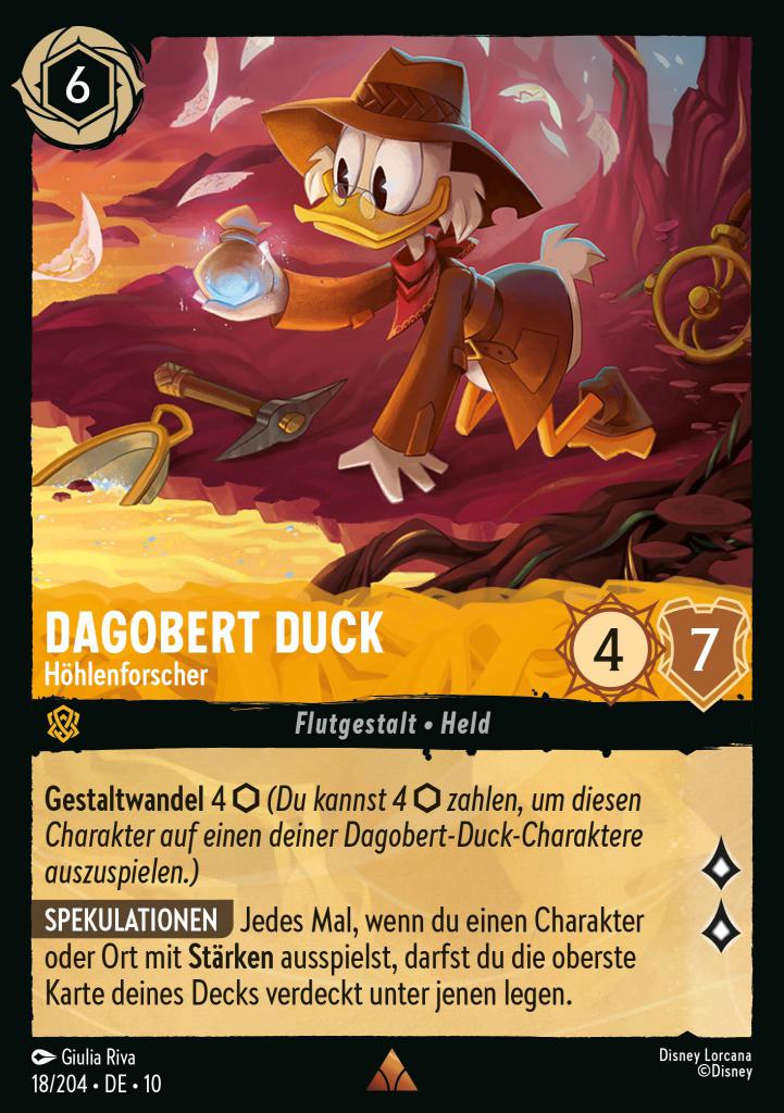 Dagobert Duck - Höhlenforscher