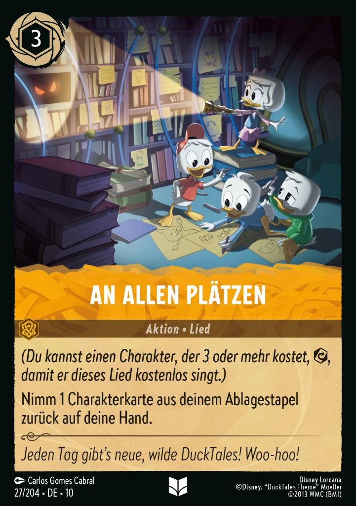 An allen Plätzen