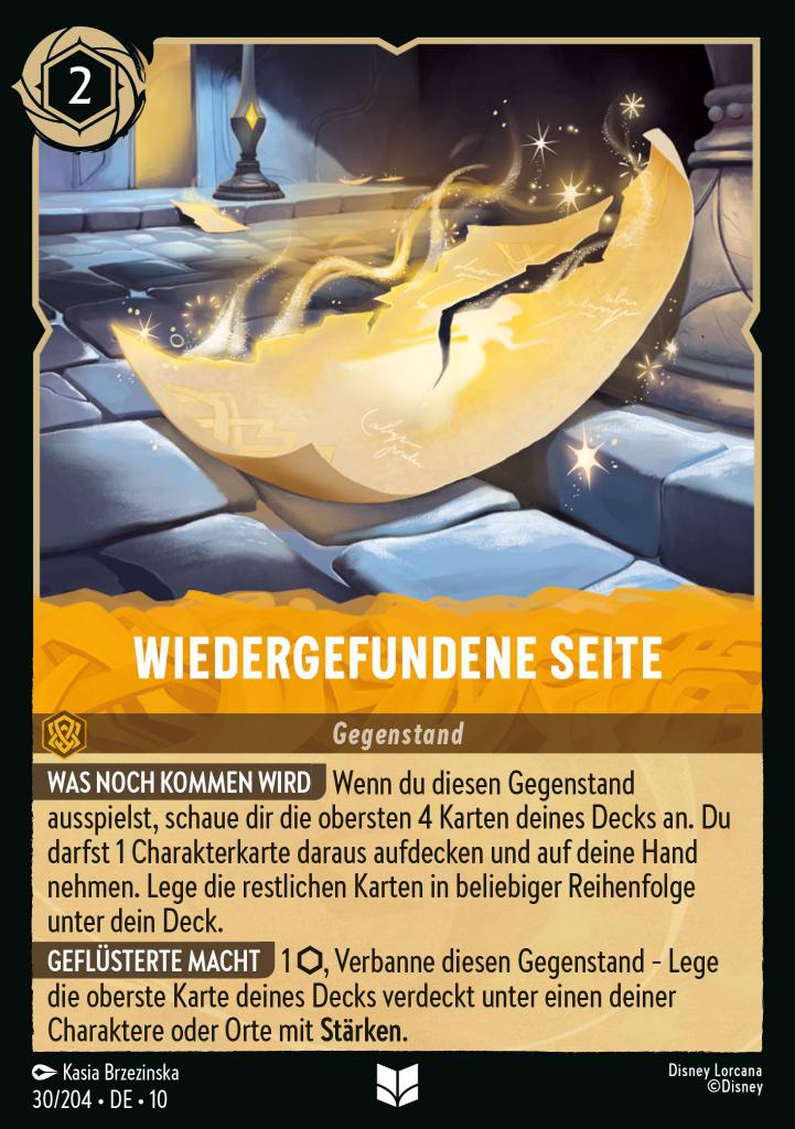Wiedergefundene Seite