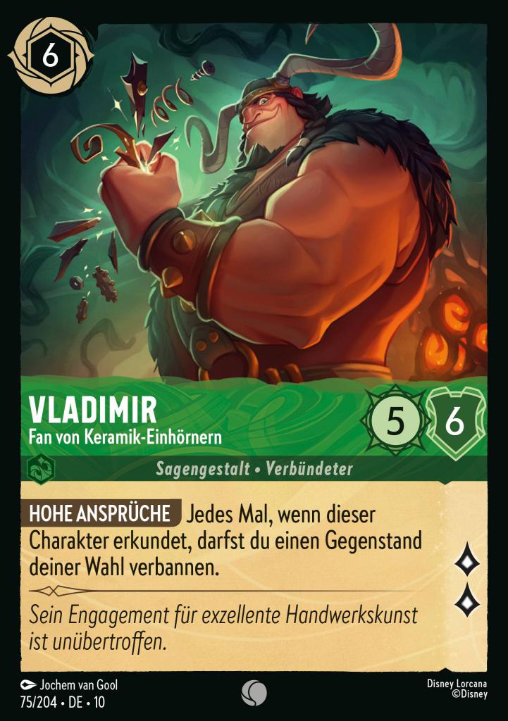 Vladimir - Fan von Keramik-Einhörnern