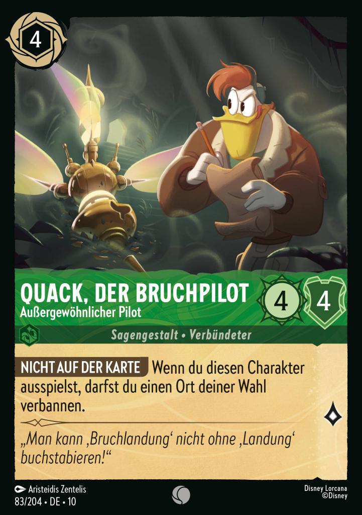 Quack, der Bruchpilot - Außergewöhnlicher Pilot