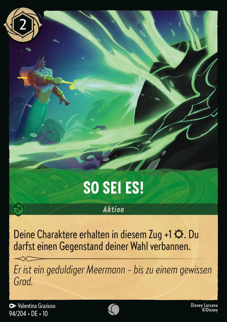 So sei es!