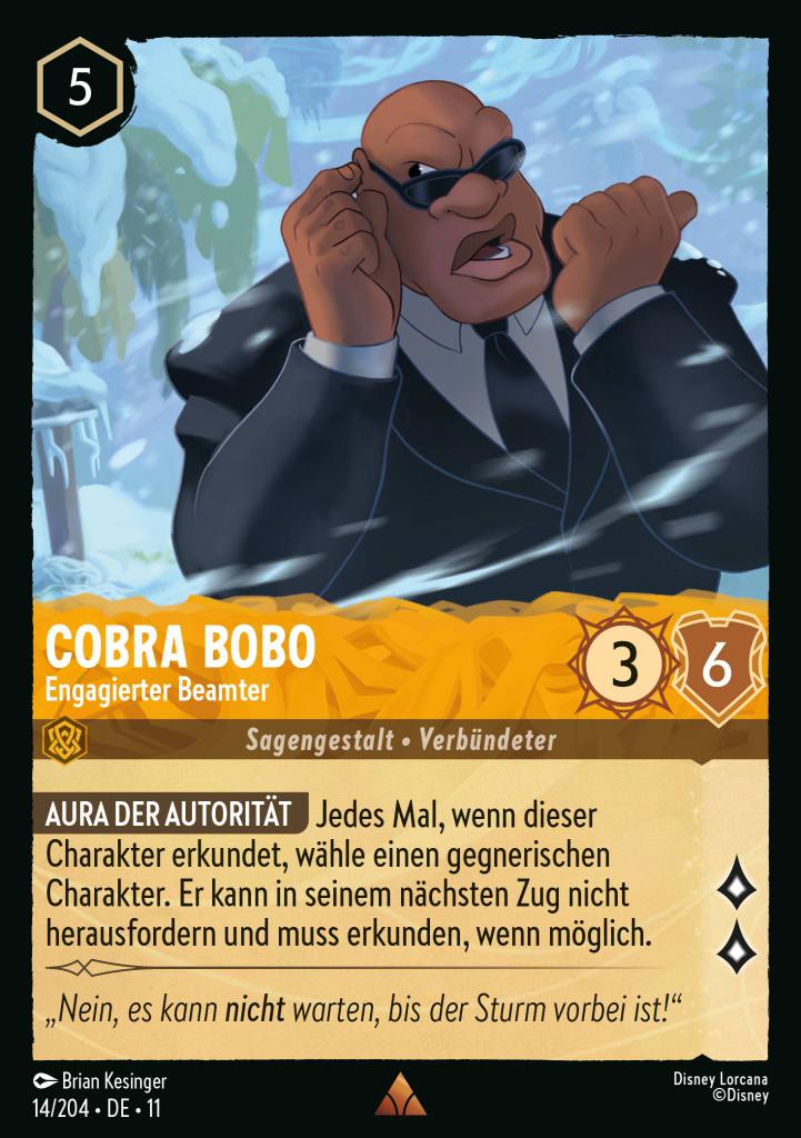Cobra Bobo - Engagierter Beamter