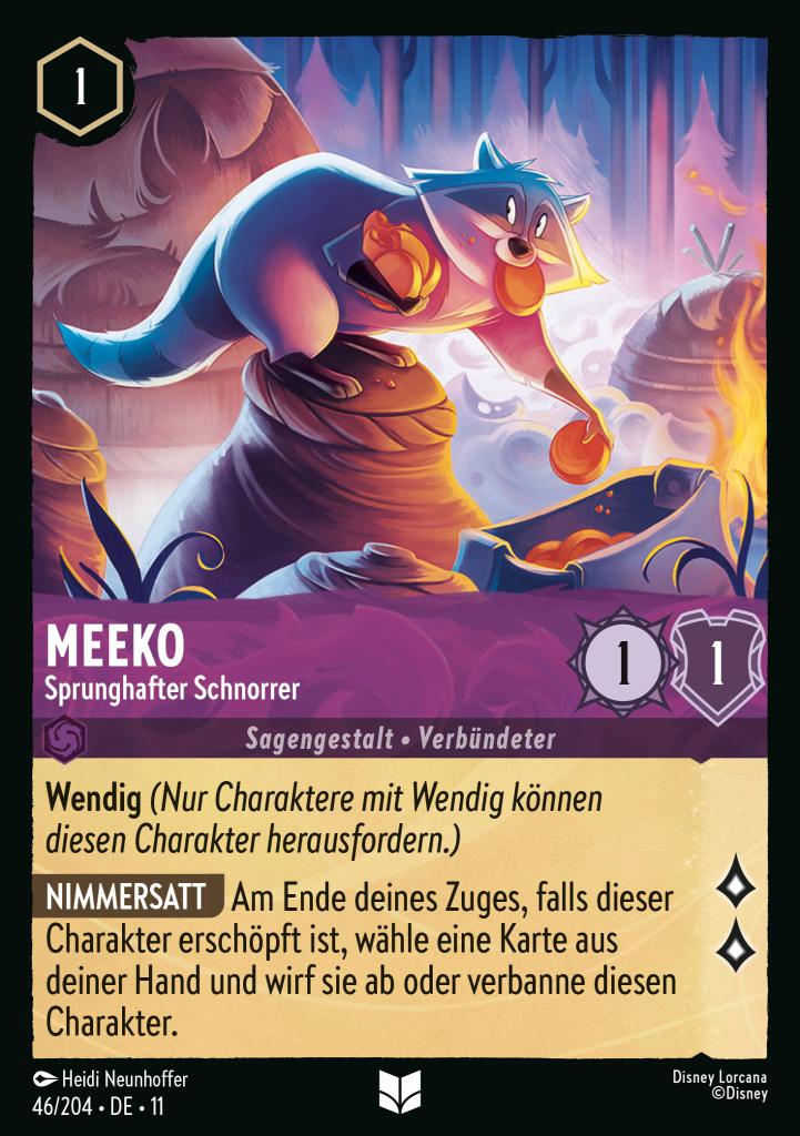 Meeko - Sprunghafter Schnorrer