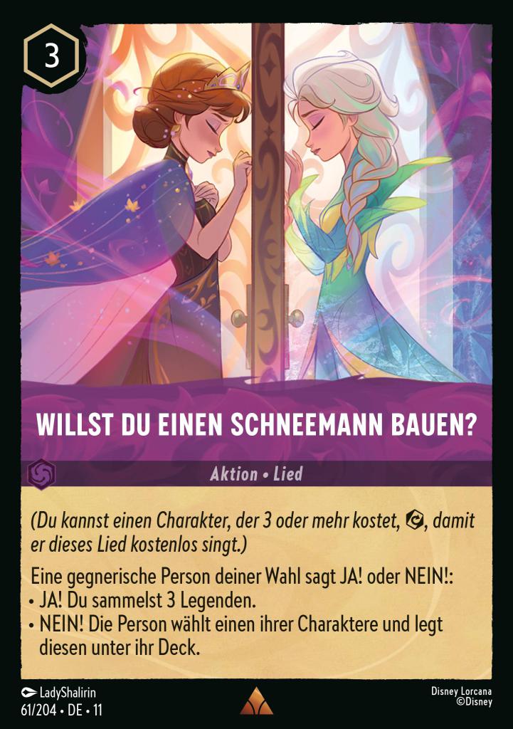 Willst du einen Schneemann bauen?