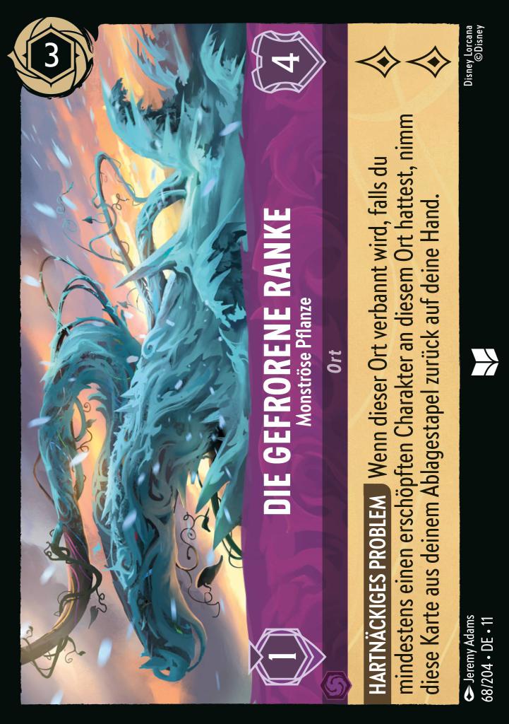 Die gefrorene Ranke - Monströse Pflanze