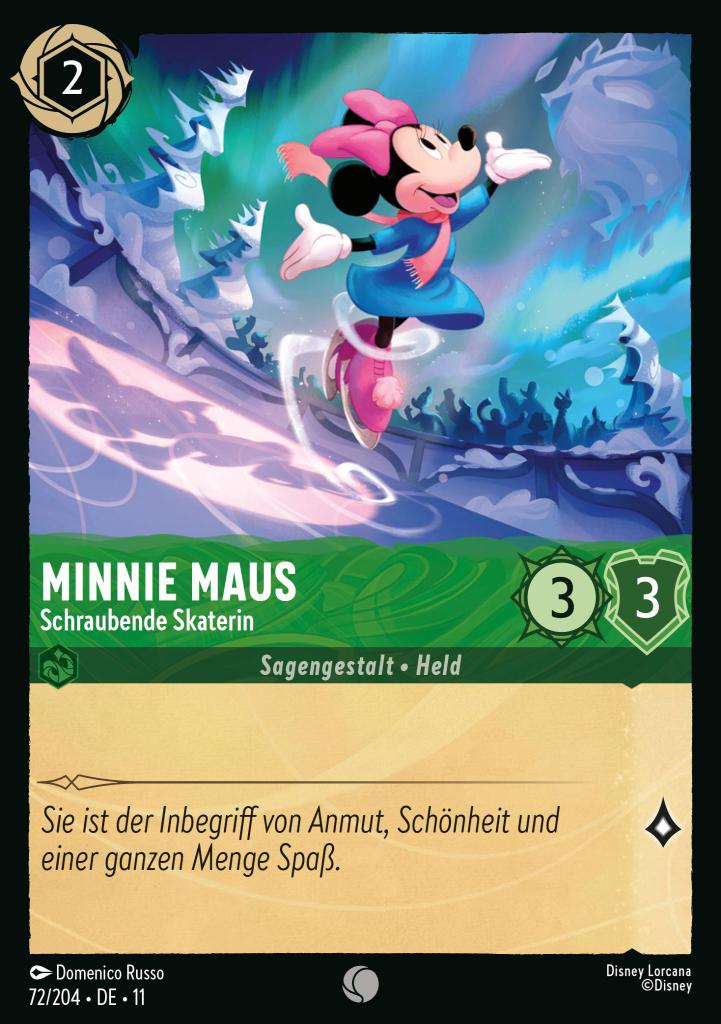 Minnie Maus - Schraubende Skaterin
