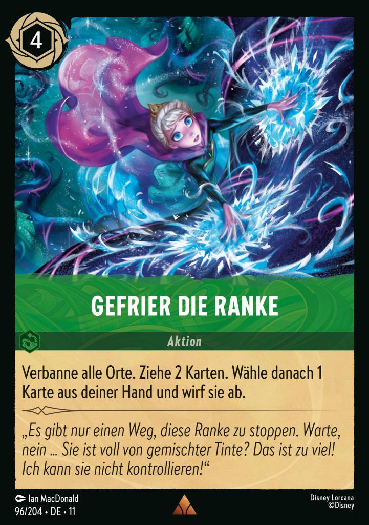 Gefrier die Ranke