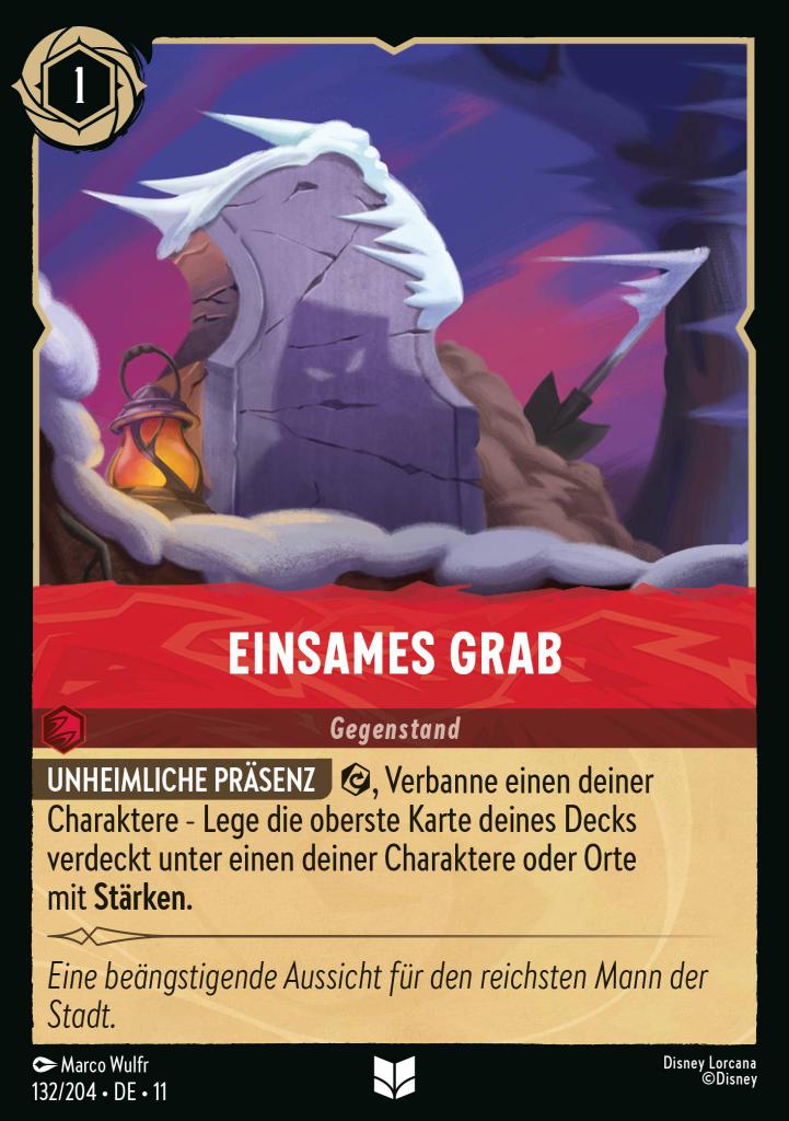 Einsames Grab