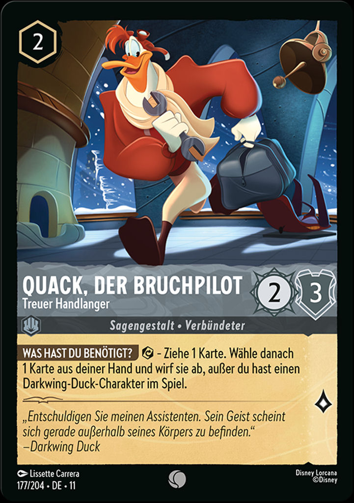 Quack, der Bruchpilot - Treuer Handlanger