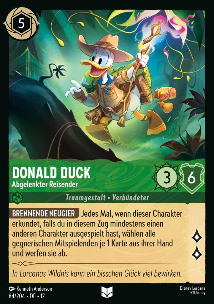 Donald Duck - Abgelenkter Reisender