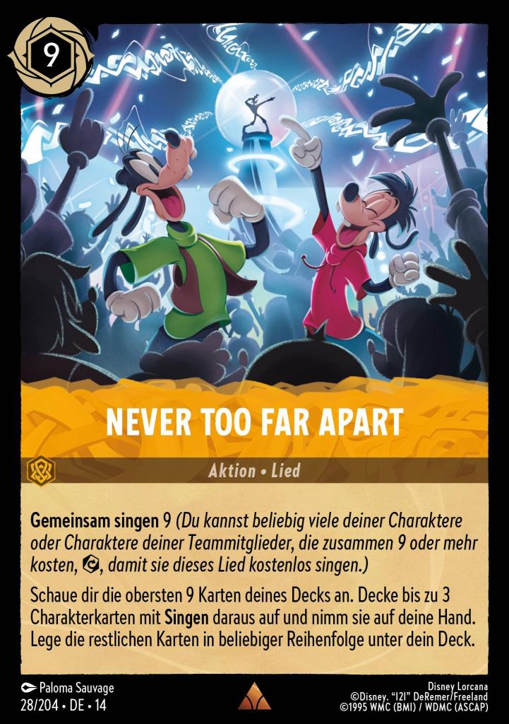 Never Too Far Apart