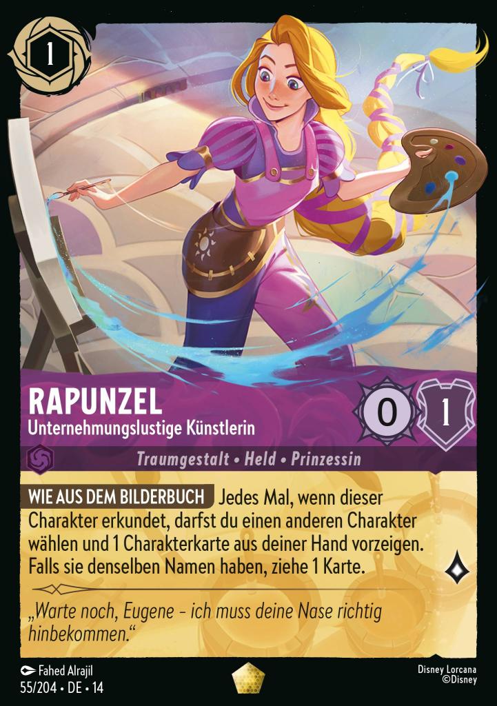 Rapunzel - Unternehmungslustige Künstlerin