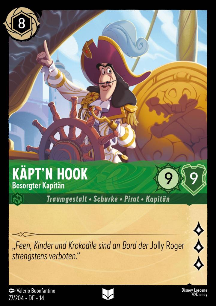 Käpt'n Hook - Besorgter Kapitän