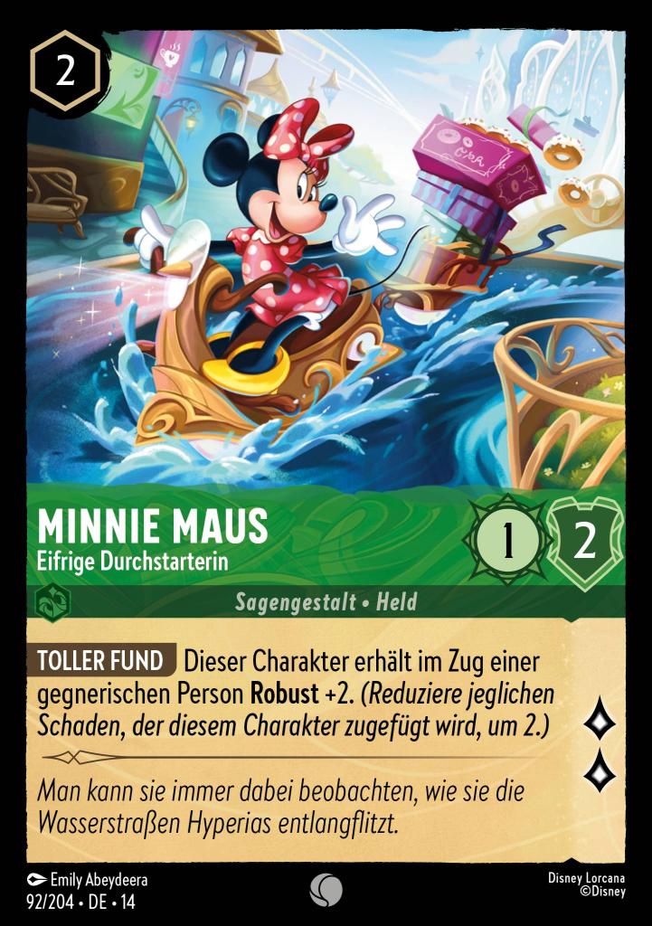 Minnie Maus - Eifrige Durchstarterin