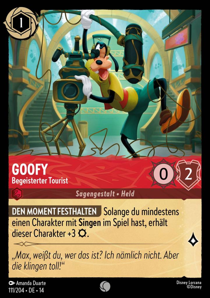 Goofy - Begeisterter Tourist