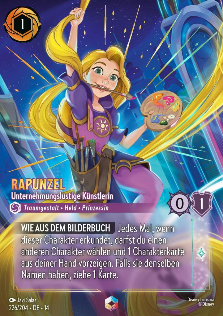 Rapunzel - Unternehmungslustige Künstlerin
