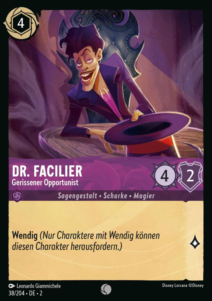 Dr. Facilier - Gerissener Opportunist