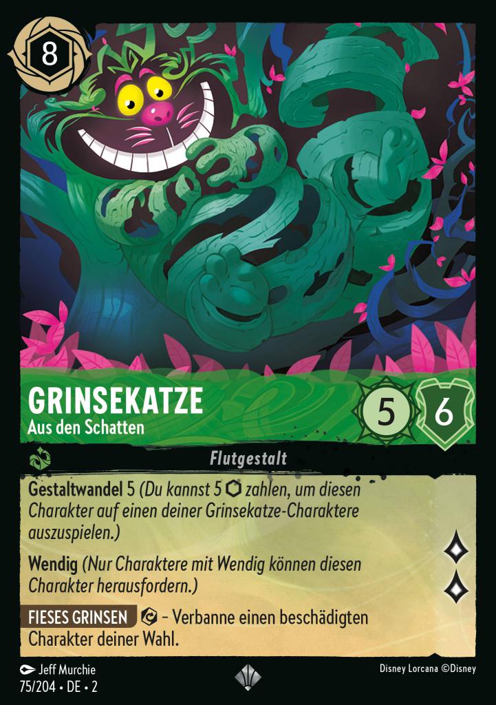 Grinsekatze - Aus den Schatten