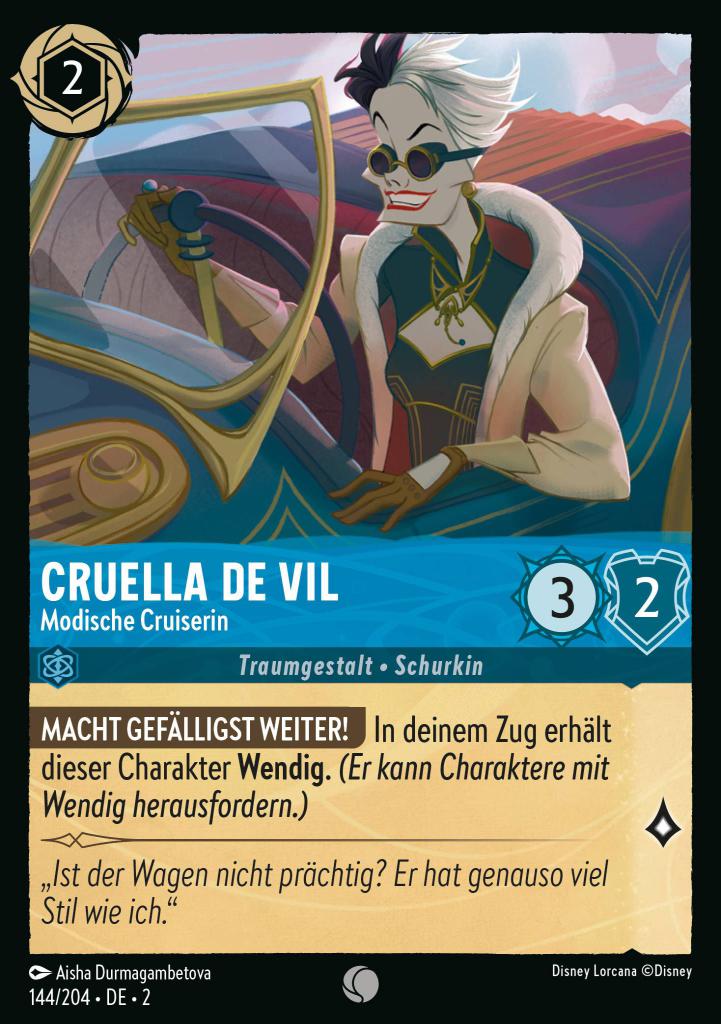 Cruella de Vil - Modische Cruiserin