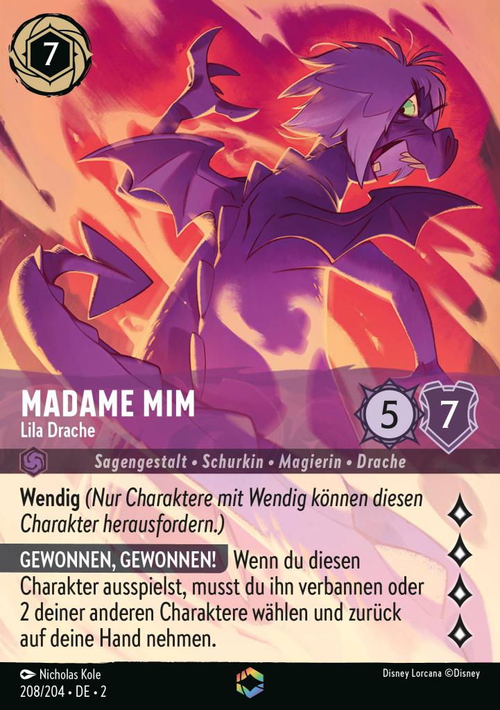 Madame Mim - Lila Drache
