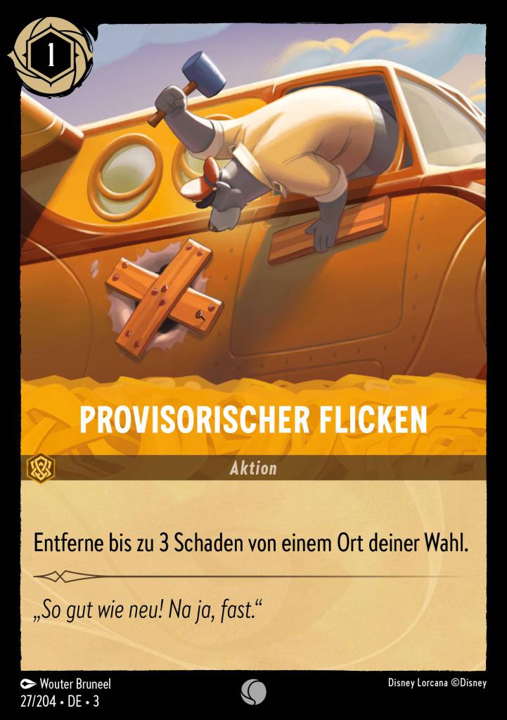 Provisorischer Flicken