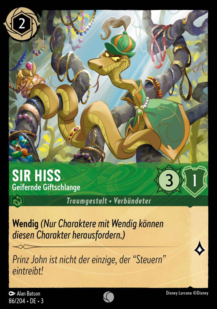 Sir Hiss - Geifernde Giftschlange