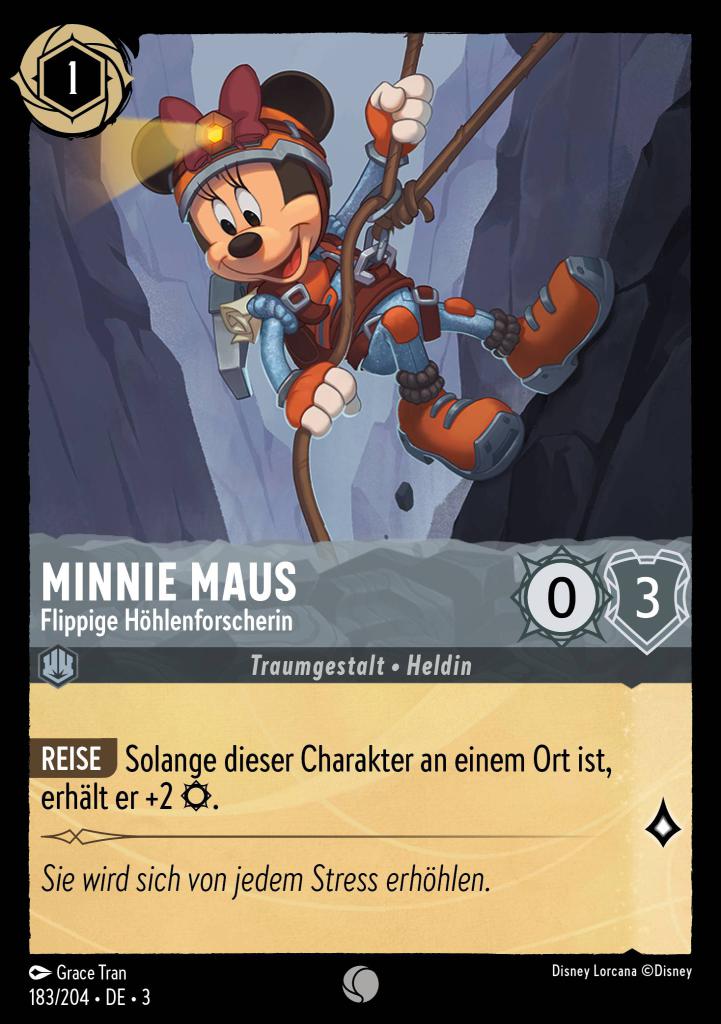 Minnie Maus - Flippige Höhlenforscherin