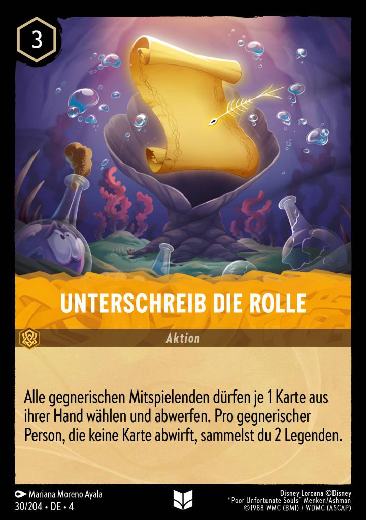Unterschreib die Rolle