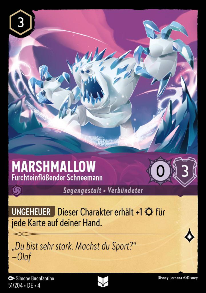 Marshmallow - Furchteinflößender Schneemann