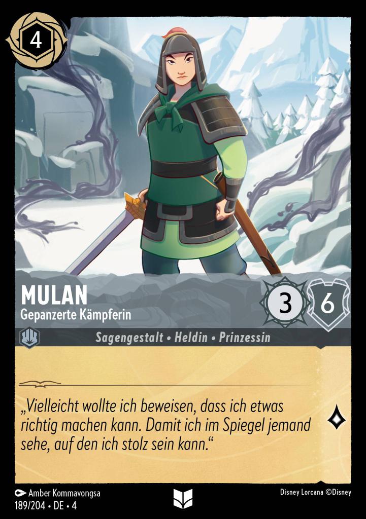Mulan - Gepanzerte Kämpferin
