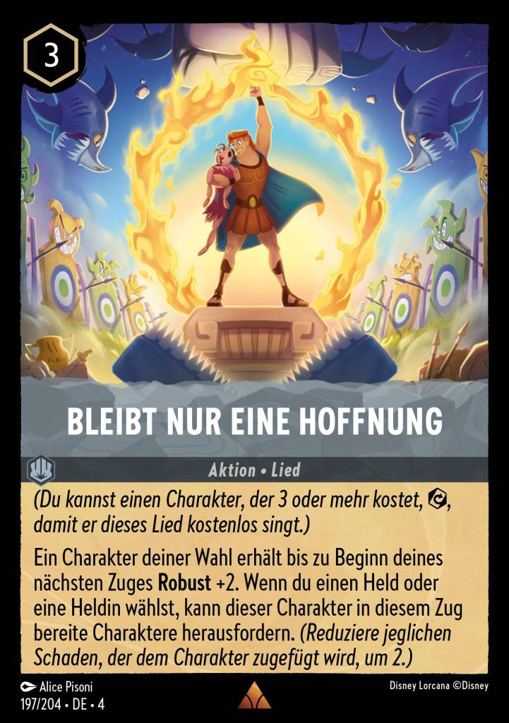 Bleibt nur eine Hoffnung
