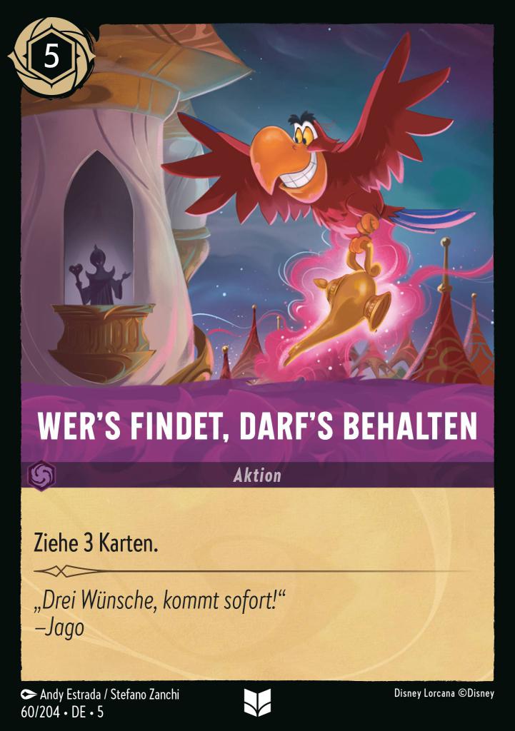 Wer's findet, darf's behalten