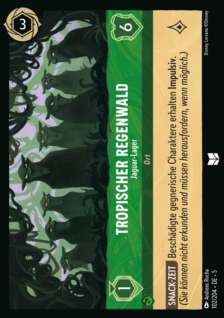 Tropischer Regenwald - Jaguar-Lager
