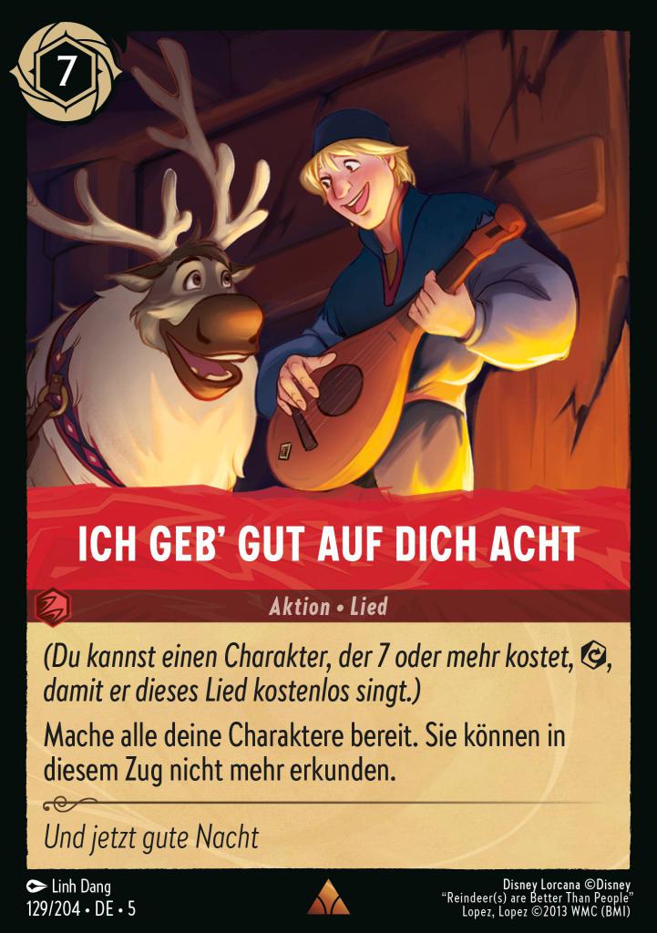 Ich geb’ gut auf dich Acht