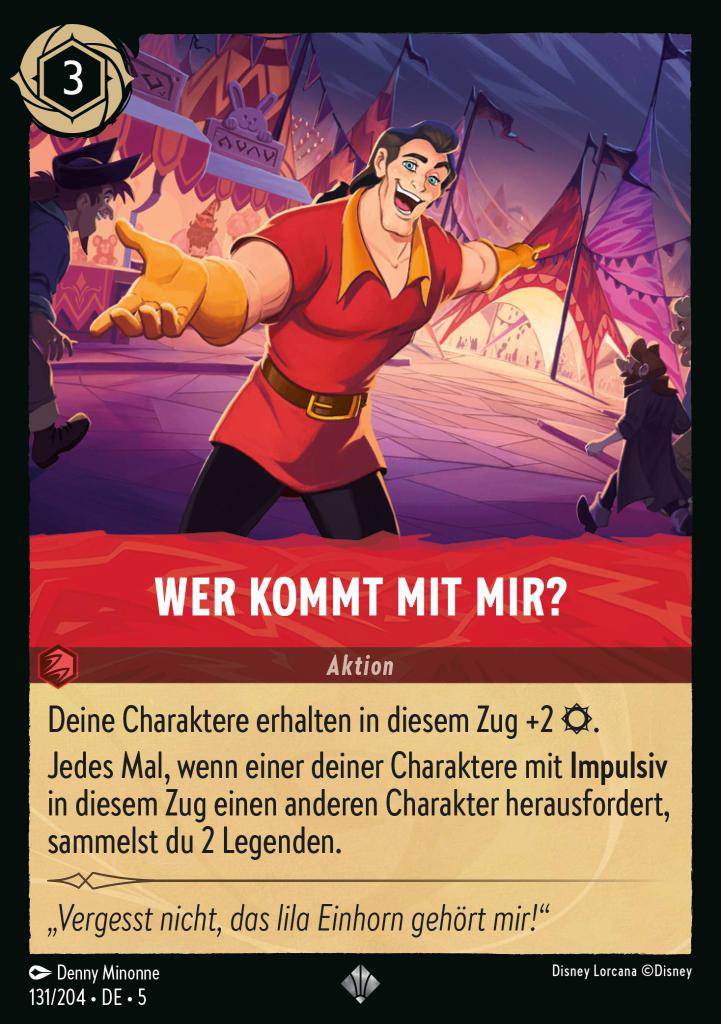 Wer kommt mit mir?