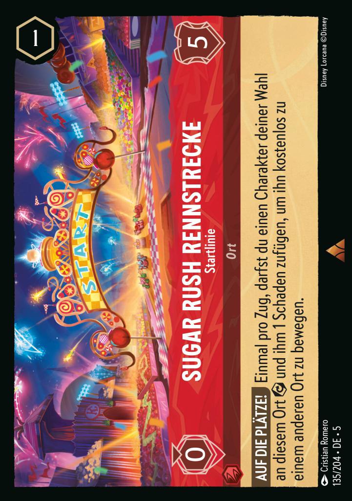 Sugar Rush Rennstrecke - Startlinie