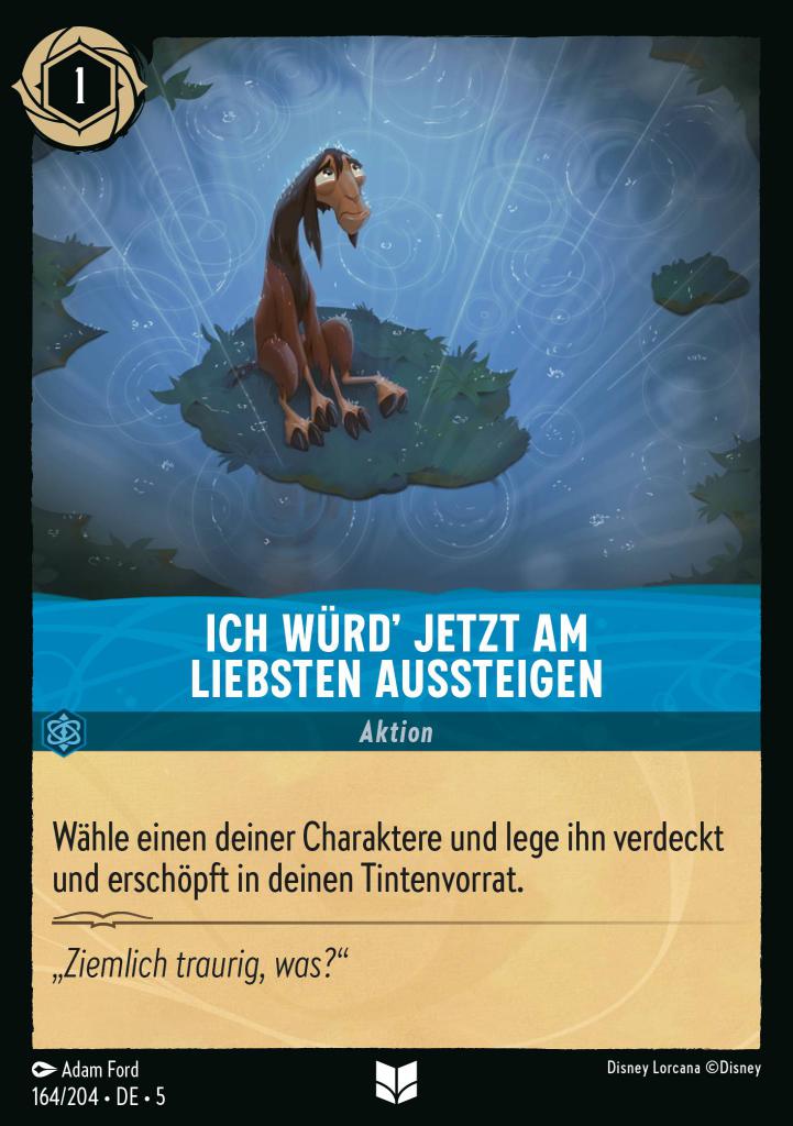 Ich würd' jetzt am liebsten aussteigen