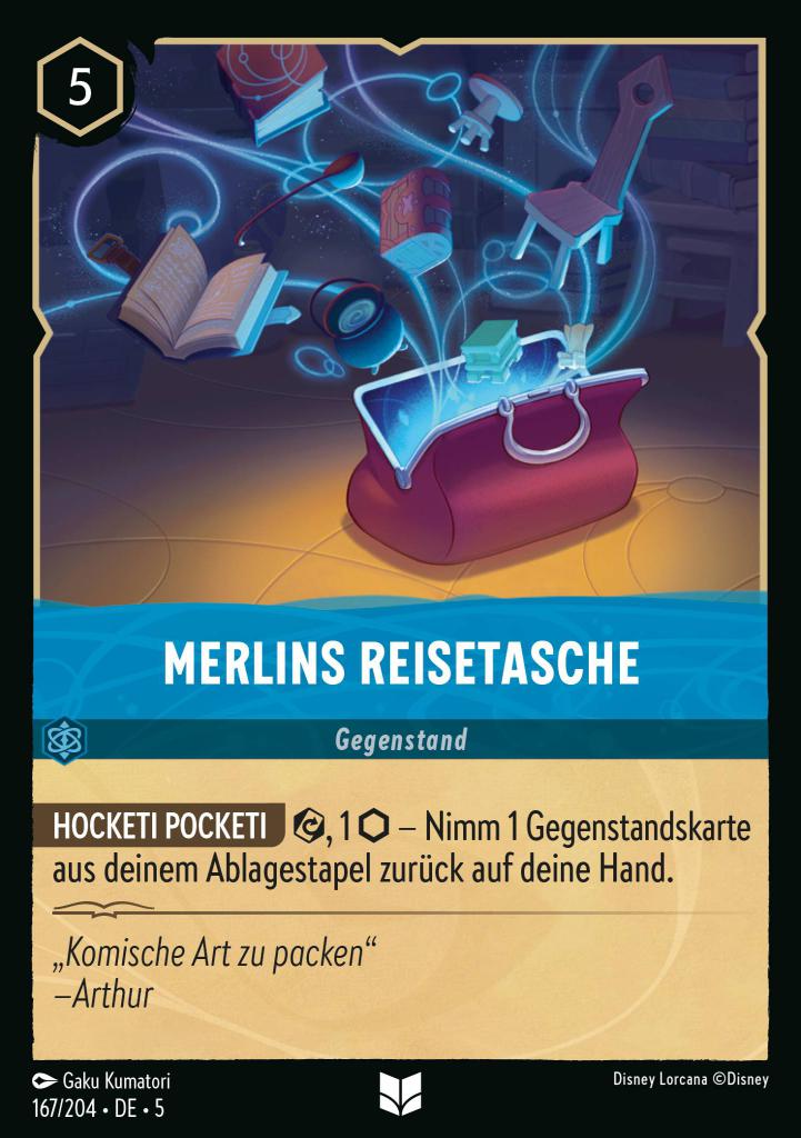 Merlins Reisetasche