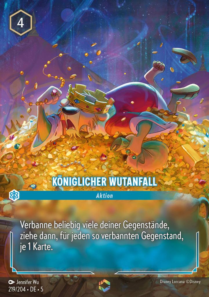 Königlicher Wutanfall