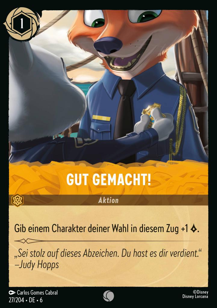 Gut gemacht!