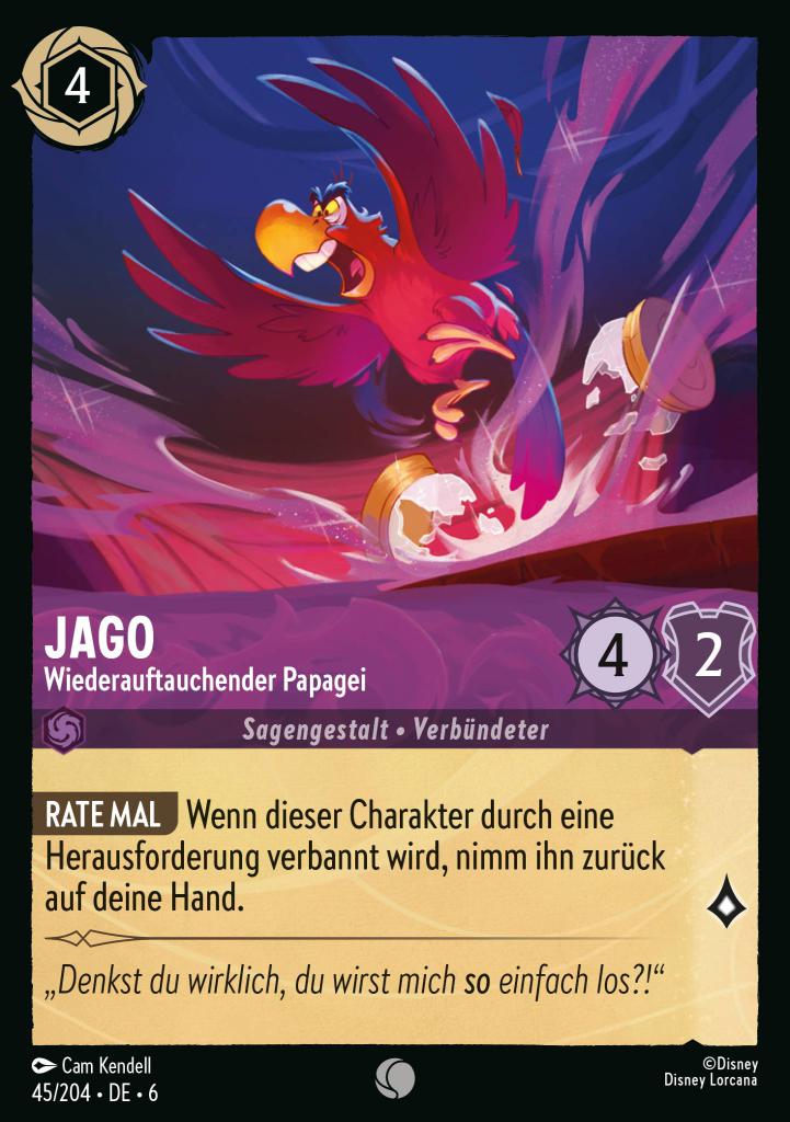 Jago - Wiederauftauchender Papagei