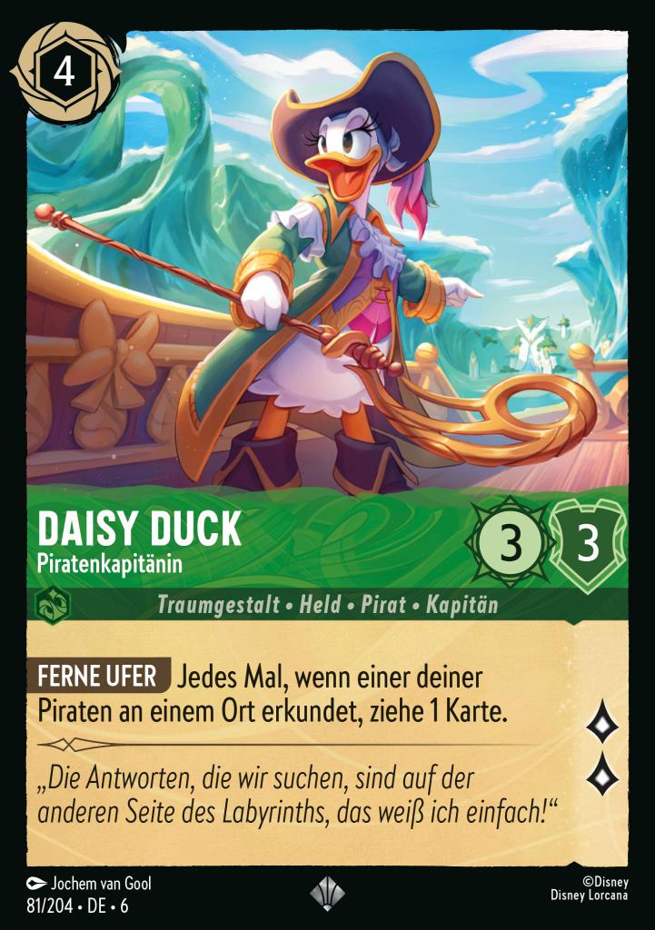 Daisy Duck - Piratenkapitänin