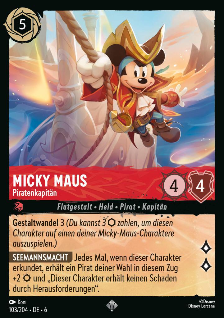 Micky Maus - Piratenkapitän